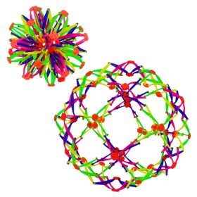   Teleszkópos labda, kihúzható, Magic Blue Pink Green Mix, 18/32cm