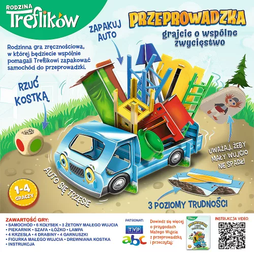 Költözési nap a Treflik családdal – Ügyességi játék – Trefl 02071