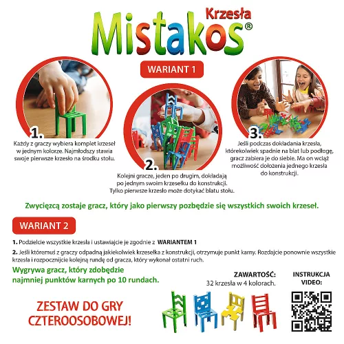 Mistakos Ügyességi Játék – Székek – Trefl 02074