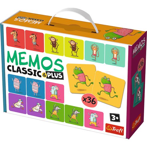 Memos Classic és Plus játék, mozgás és hang - Animals Trefl 02271