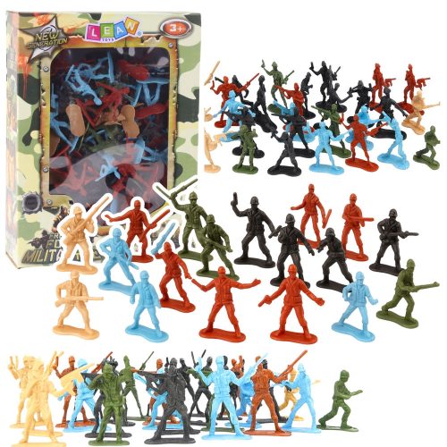 Katonai katonák hadseregfigurák nagy készlete