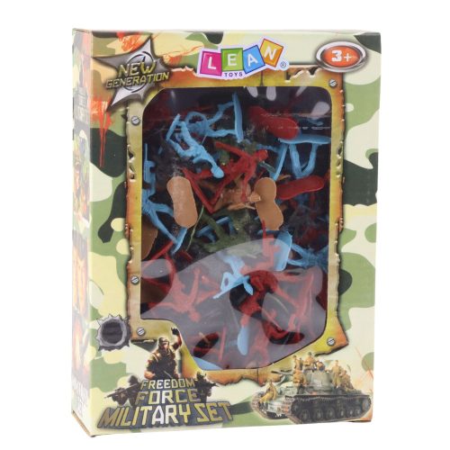 Katonai katonák hadseregfigurák nagy készlete