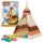 Sátor Teepee Indian Tipi Játszóház + 60 labda