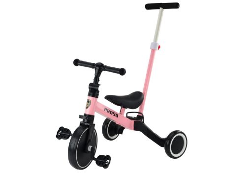PRO50 tricikli tolókarral, rózsaszín