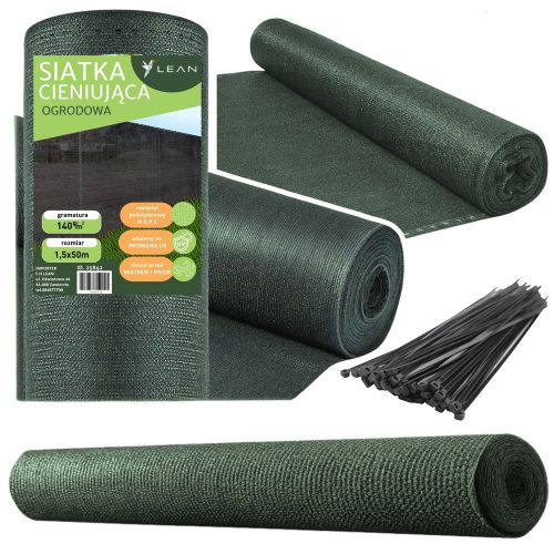 Ernyőháló kerítéshez Kerítés maszkoló zöld 1,5M 50M 140g/m²