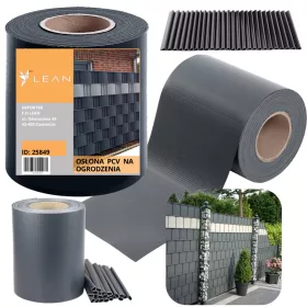  UV-védő kerítésszalag 20 kapcsos szürke 450 g/m² 19x35m