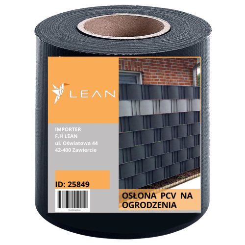 UV-védő kerítésszalag 20 kapcsos szürke 450 g/m² 19x35m