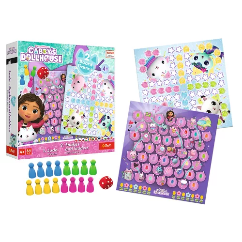 Játék 2in1 Chinaman - Kígyók és létrák Gabbys babaház 02590