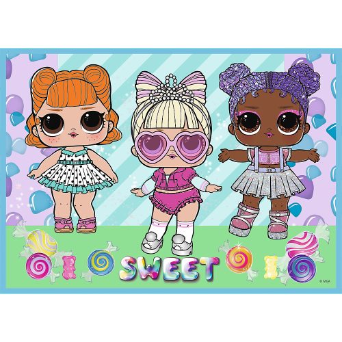 Puzzle - "4in1" - Ismerkedj meg a babákkal / MGA LOL Meglepetés! Trefl 34613