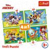 Rejtvény - "4 az 1-ben (12, 15, 20, 24)" - Barátok közt Mickey Mouse Trefl 34616