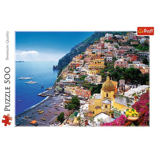 Puzzle 500 db. Positano, Amalfi-part, Olaszország Trefl 37145