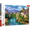 Puzzle 500 db. Régi híd Mostarban, Bosznia-Hercegovinában Trefl 37333