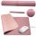 Billentyűzet egérpad íróasztalhoz Kétoldalas Eco-Leather Pink 80x40 cm
