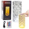 Crystal LED éjszakai lámpa 16 színű, érintőképernyős távirányító