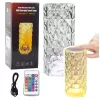 Crystal LED éjszakai lámpa 16 színű, érintőképernyős távirányító