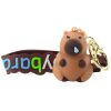 Kulcstartó Capybara Figurine Barna medálos karabiner gyűrű