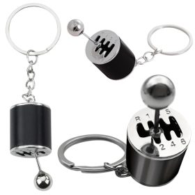 Fém kulcstartó mozgatható sebességváltó fekete