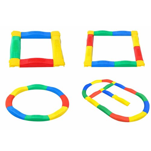 Szenzoros ösvény egyensúlydeszkák 16 deszkával, csúszásgátló illesztésekkel