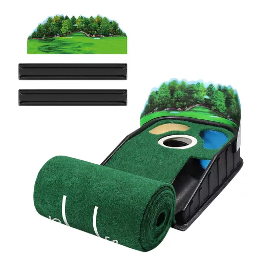 Filc golf edzőszőnyeg, 3 lyukú, 175 cm