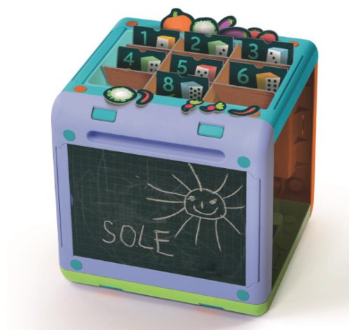 Oktatási kocka, amelyet a lengyel nyelvű Clementoni 50695 játékkal tanulok