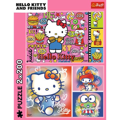 Rejtvény - 2x200 - Hello Kitty és barátai - Hello Kitty 13336