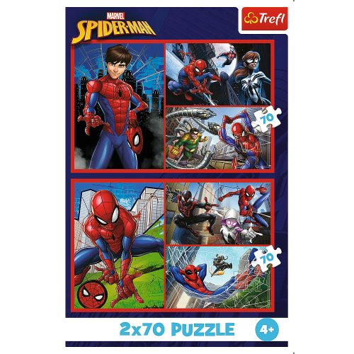 Rejtvény - 2x70 - Póktörténetek - Disney Marvel Spiderman Trefl 34443