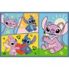 Puzzle 2x70 Nincs unalom a Stitch Disney Lilo Stitch Trefl 34444-el