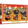 Rejtvény - 3x50 - Fireman Sam Fire Station Crew Trefl 34880