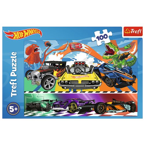 Rejtvény - 100 - Száguldó autók - Hot Wheels Trefl 16466