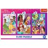 Rejtvény - 3x80 - Hercegnő barátok - Disney Princess Trefl 34884