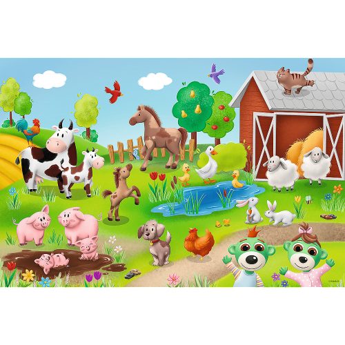 Puzzle 24 Maxi – Kicsik és állatok – Trefl 14372