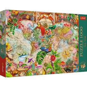   Puzzle – 1000 Premium Plus – Tea Time: Ókori világtérkép, Trefl 12077