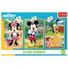 Rejtvény - 3x50 - Egerek vakáción Disney Trefl 34881
