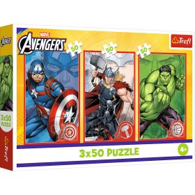   Rejtvény - 3x50 - A hősöd / Disney Marvel The Avengers Trefl 34891