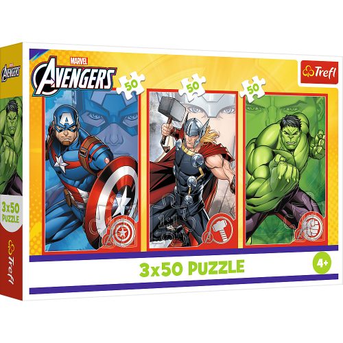 Rejtvény - 3x50 - A hősöd / Disney Marvel The Avengers Trefl 34891