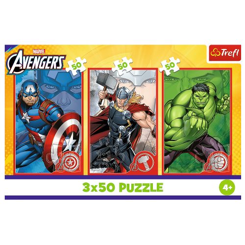 Rejtvény - 3x50 - A hősöd / Disney Marvel The Avengers Trefl 34891