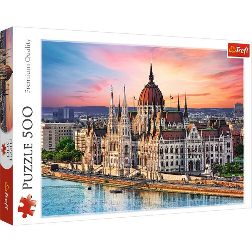 Puzzle 500 db. Budapest, Magyarország Trefl 37395