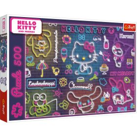 Rejtvény - 500 - Neon Hello Kitty Trefl 37523