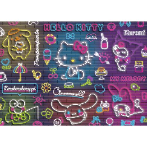 Rejtvény - 500 - Neon Hello Kitty Trefl 37523