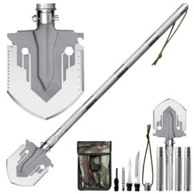   Katonai lapát 16 az 1-ben taktikai túlélési eszközök Kés tűzindító hasító