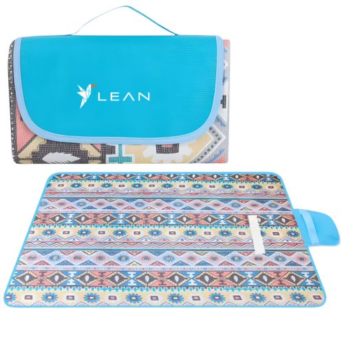 Piknik strandtakaró, összecsukható LEAN minták 200 x 200 cm