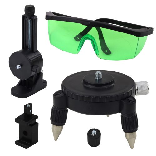 4D lézeres szintsík 16 vonalas táska 2 elem zöld