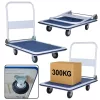 Platformos szállító raktárkocsi 300 kg-ig