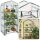 Mini üvegház erkély kert 4 fém polc PVC fólia 69 x 49 x 157 cm
