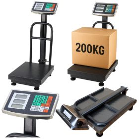   LCD elektronikus mérleg platform raktári pontosság 20 g-ig 200 kg-ig