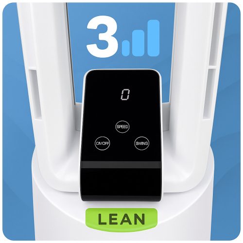 Lapát nélküli padlóventilátor oszcillációs időzítő LCD kijelző TÁVIRÁNYÍTÓ