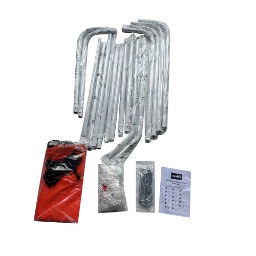 Foci edzéscél célszőnyeggel, piros 213x152x75cm