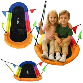   Kerti hinta Gólyafészek téglalap alakú színes 167 x 75 cm