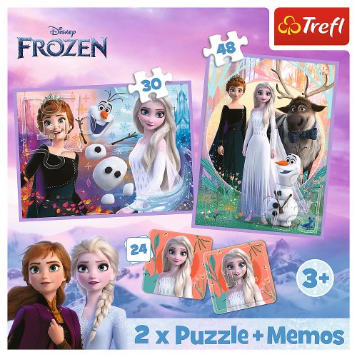 Rejtvény – 2 az 1-ben+jegyzetek Hercegnők a földjükön – Disney Frozen 2 93335