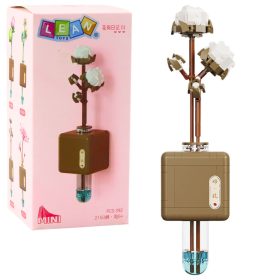 Építőelemek Pamut virágág fiolában 392 db.